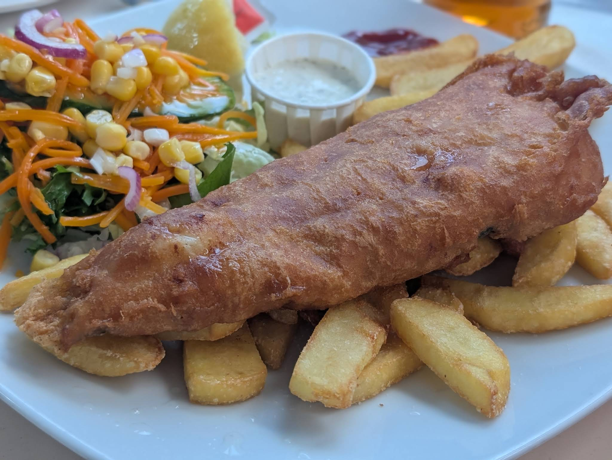 Classic fish and chips at The Royal Calpe